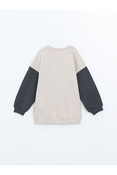 LC Waikiki Lcw Kids Crew Neck Long Sleeve Printed Baby Boy Sweatshirt and Sweatpants Set of 2