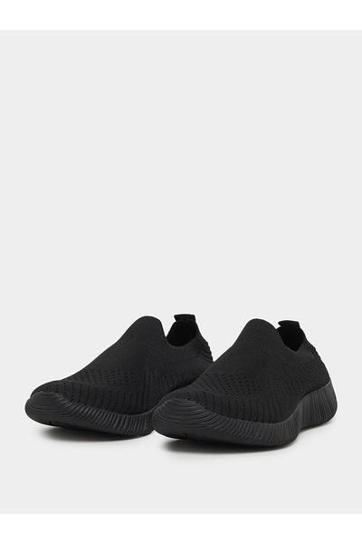 Styli Textured Slip On Sneakers