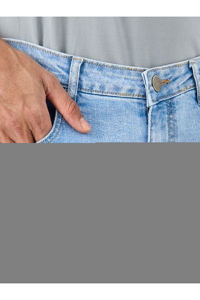 Styli Mid Rise Wide Leg Faded Jeans