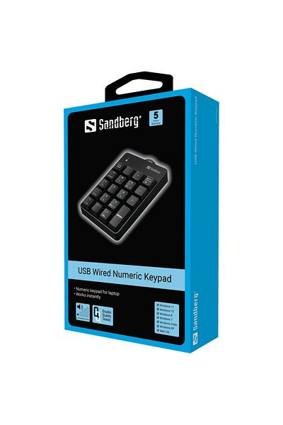 Sandberg Tastatură numerică cu fir USB, 630-07