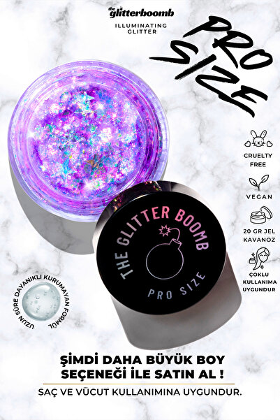 the glitter boomb the glıtter boomb - jel glitter - Andromeda 20gr PRO SIZE