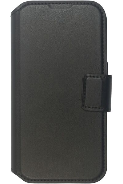 eSTUFF Husă portofel INFINITE MILAN pentru iPhone 16 Plus, neagră.