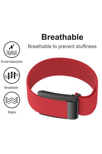 REDz Accessories Woven Sport Strap, Whoop Compatible, Adjustable, Elastic Nylon, Red