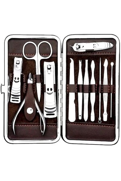 MAGİTOPTAN 12 Piece Professional Steel Manicure Pedicure Set