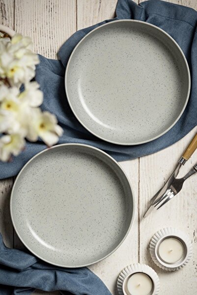 Kütahya Porselen Moderna 2li 20 Cm Kase Grı