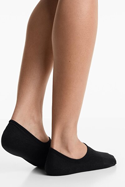 Oysho 3 çift pamuk karışımlı high cut görünmez spor çorabı