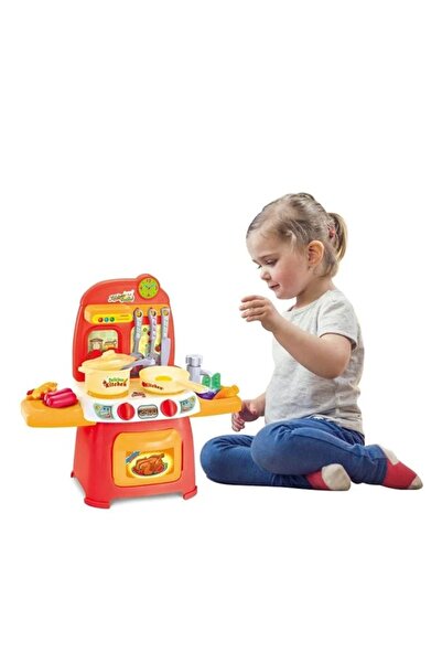 divendi-ro Mini bucătărie de jucărie pentru copii, cu accesorii, lumini și su...