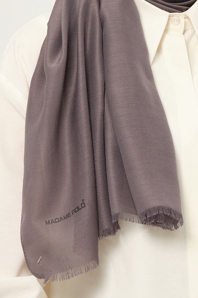 Madame Polo Plain Cheesecloth Shawl Thin Lightweight Summer Shawl Anthracite