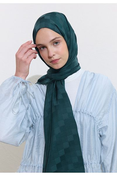 Freshscarfs Nori̇ Silk Jacquard Shal Oil