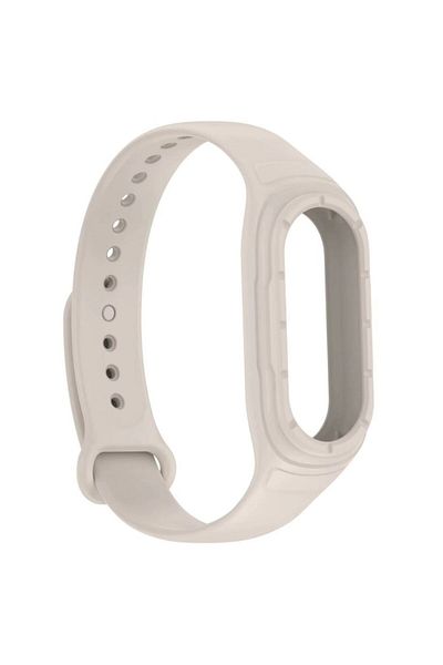 REDz Accessories Sport Strap for Xiaomi Mi Band 8 / Band 9, Adjustable with Button, Silicone, Cream