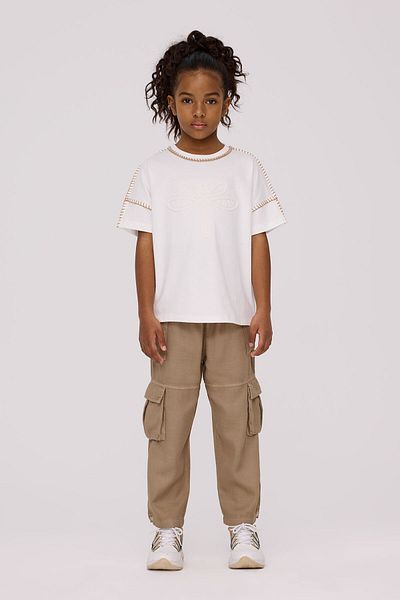 Tyess Girl Ecru Tshirt