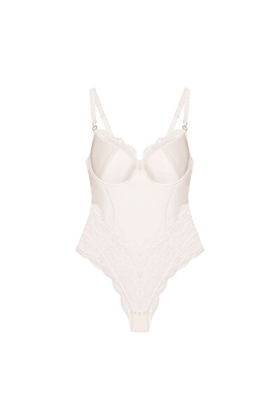 ESOTIQ Body lenjerie intimă pentru femei, body brazilian din satin și dantelă, elegant și rafinat | Brillant