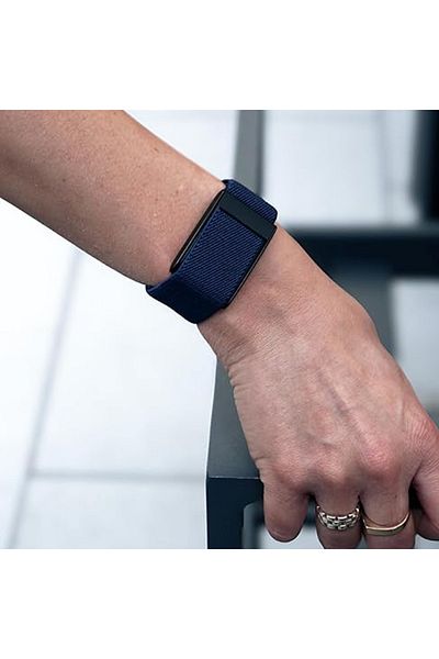 REDz Accessories Curea sport țesută, compatibilă cu Whoop, reglabilă, nailon elastic, albastru marin