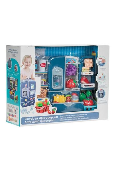 divendi-ro Toy refrigerator, with sound and light, accessories included, 46x15x35.5cm, multicolor