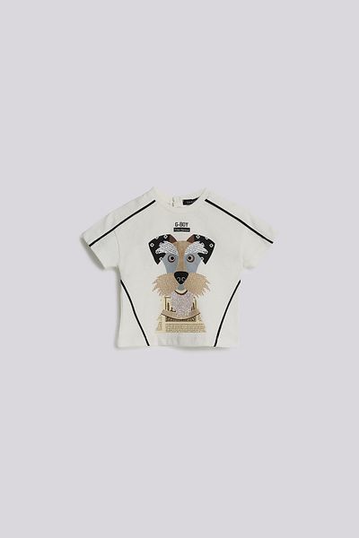 GB Baby Baby Boy Ecru Tshirt