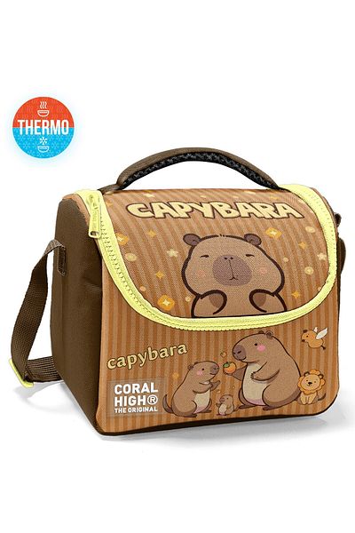 Coral High Kids Kapibara Patterned Thermo Lunchbox 11799