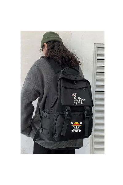 Touz Moda Σχολική τσάντα πλάτης με σχέδιο Anime Printed Palaska