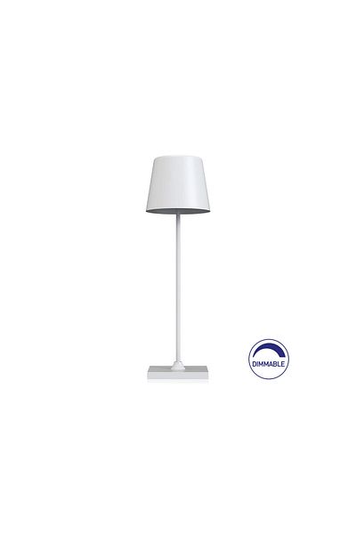 Braytron Tower-1 White Rechargeable Table Lamp 3W 3000K