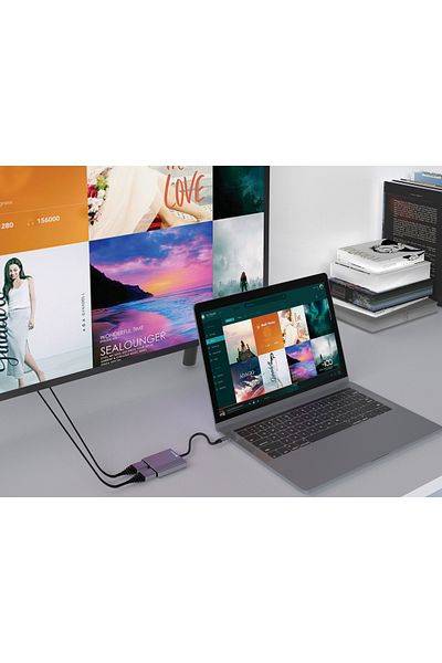 Sandberg Dock USB-C 2xHDMI+USB+PD, 136-44
