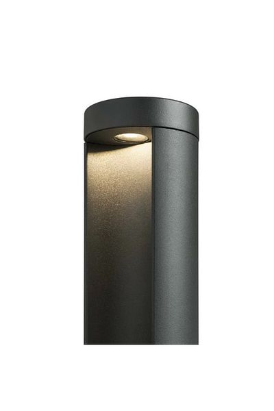 LUXXO Stâlp de iluminat exterior cu LED, Linea L, 10W, H=80cm, IP65, Negru
