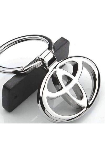 Generic WithElephant Chrome Metal Elegant Car Keychain for Toyota Cars