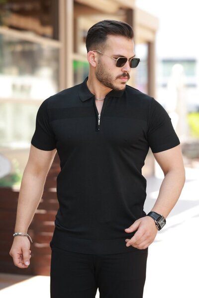 Asil Acar Home Ανδρικό μπλουζάκι με κοντό μανίκι με μοτίβο ρυζιού στο στήθος