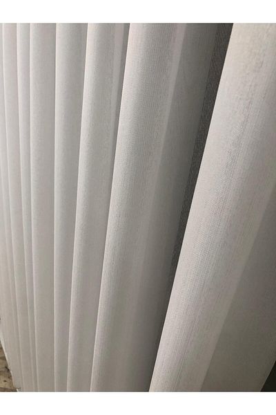 Taç Cortina din tul de lux din bambus (1/3 pliuri strânse)