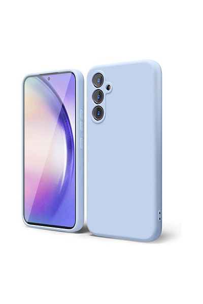 bestcase Husă premium din silicon pentru Samsung Galaxy A55, albastru deschis