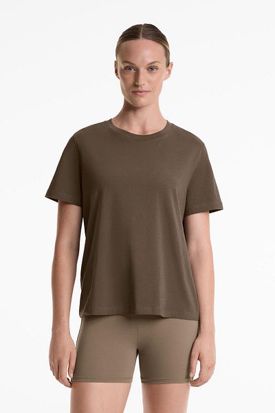 Oysho Cotton blend short-sleeved T-shirt