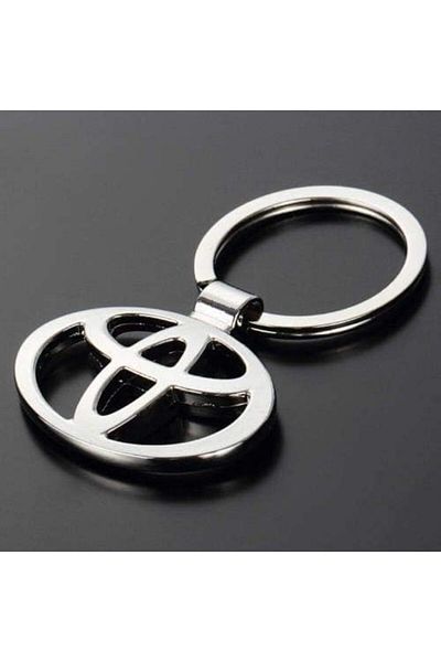 Generic WithElephant Chrome Metal Elegant Car Keychain for Toyota Cars