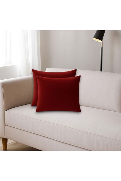 Harnicuta Set of 2 Decorative Velvet Pillows, Grey 40x40 Cm, Pdp0314_40x40