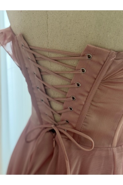 allura Strapless dress with bodice, skirt and back tie