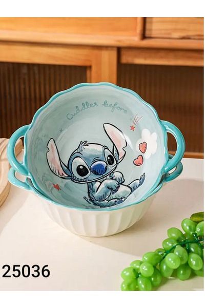 Disney وعاء سيراميك بيدين – تصميم Stitch اللطيف
