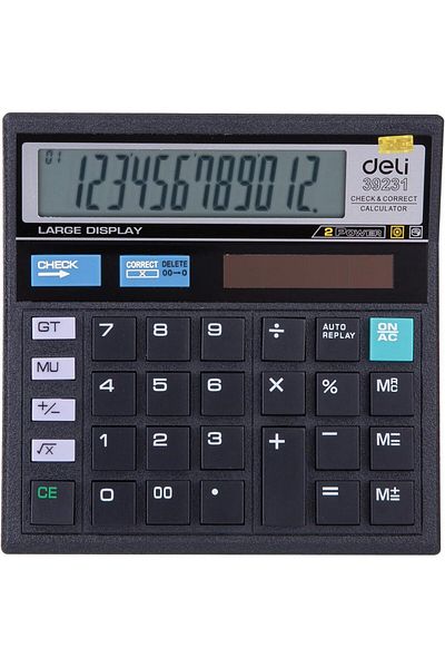 Deli E39231 12 Digit Desktop Calculator