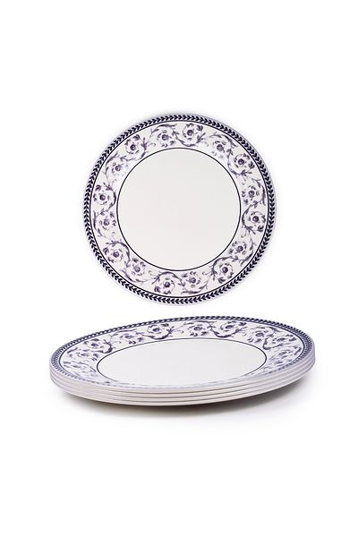 Claytan Callista Purple 8.2 inch Ceramic Salad Plate (Set Of 4)