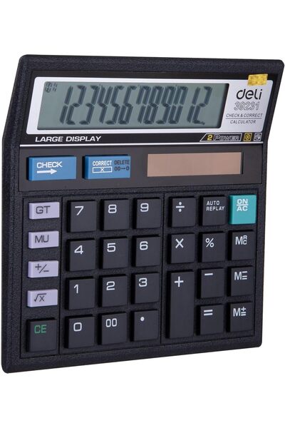 Deli آلة حاسبة مكتبية E39231 ذات 12 رقمًا