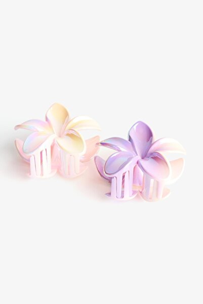 Bershka 2-pack of flower hair clips