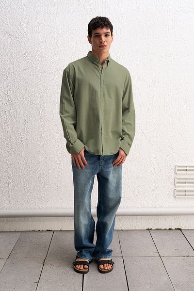 GIESTO ΠΟΥΚΑΜΙΣΟ OVERSIZED DRAPE ΕΛΑΦΡΥ ΛΙΝΟ