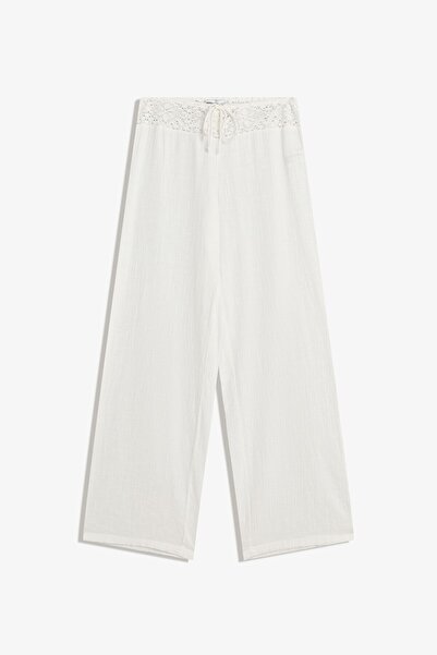 Bershka Kroşe detaylı belli pantolon