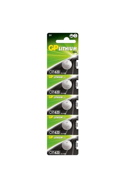 Electronica GP Batteries LITHIUM BUTTON Cell CR1620, 103123