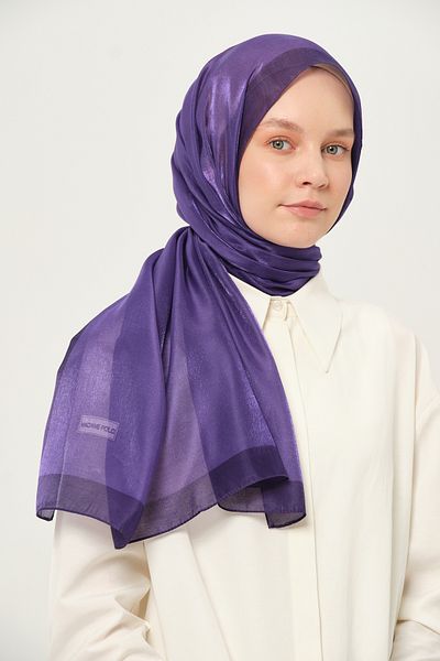 Madame Polo Amber Printed Shawl Multicolored Wrinkle-Free Fabric 75X180 cm