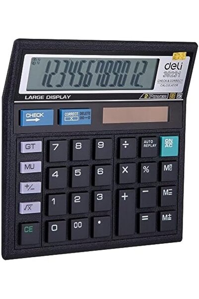 Deli آلة حاسبة مكتبية E39231 ذات 12 رقمًا