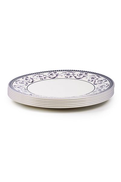 Claytan Callista Purple 8.2 inch Ceramic Salad Plate (Set Of 6)