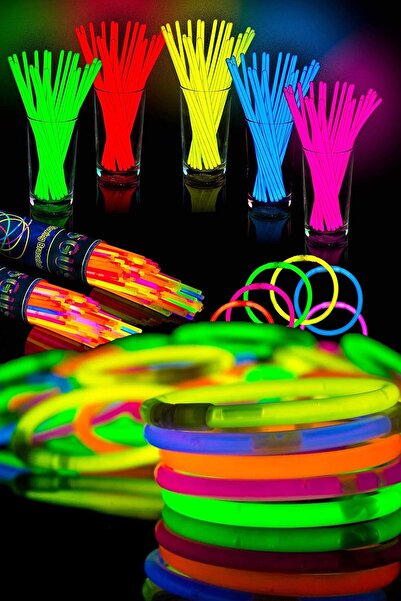 Genel Markalar 100 Adet Glow Bileklik Fosforlu Çubuk Işıklı Parti Aydınlatma ...