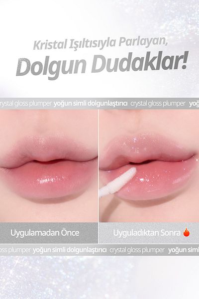 CLIO Intense Glitter Plumping Lip Gloss Crystal Gloss Plumper (01 Spicy Ade)