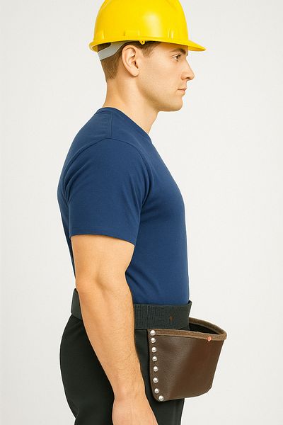 Bestway ve Diğeri Genuine Leather Waist Bag for Construction Workers