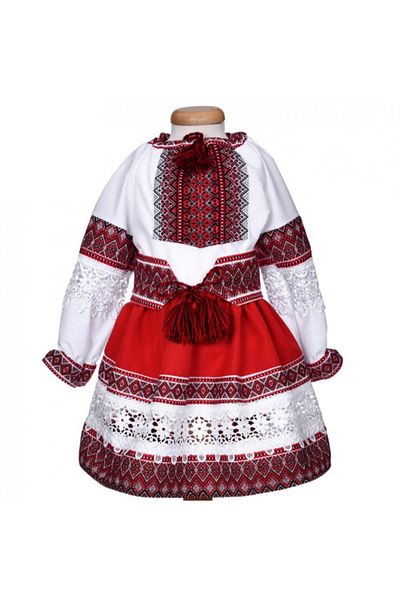 OEM Traditional costume with lace for girls, 3 pieces, 5 years