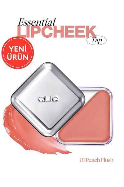 CLIO Lip and Cheek Coloring Balm Essential Lipcheek Tap (01 Peach Flush)