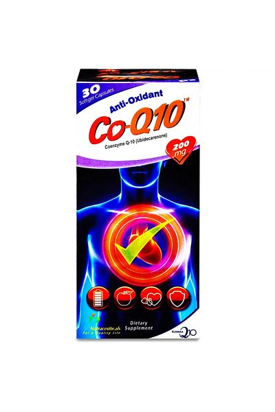 JAMJOOM PHARMA CO-Q10 (UBIDECARENONE) 200MG 30 SOFTGEL CAPSULES