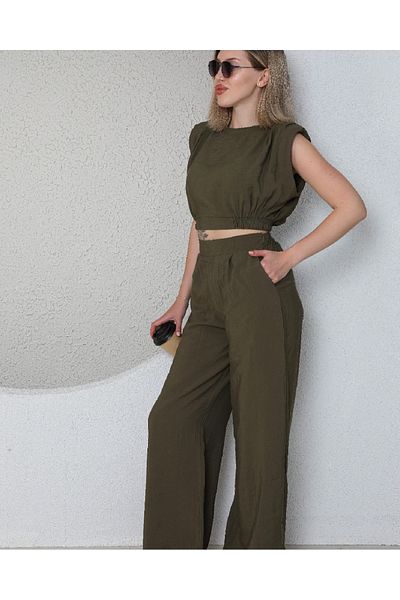 Modasultan Crew Neck Padded Modal Fabric Pants Suit